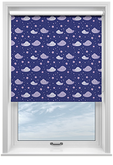 Starry Night, Purple Dream - Twist&Fit Roller Blind